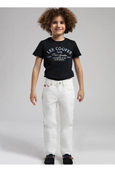 Lee Cooper Normal Bel White Boy's Denim Trousers 252 Lcb 121002