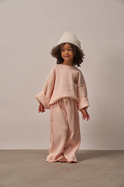 Oh La La Koala For Little Ones Pudra Cookie Nakışlı Dökümlü Alt Üst Takım