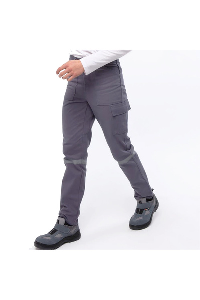 Şengüler بنطلون شتوي من قماش الجبردين