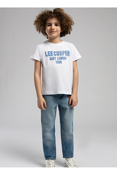 Lee Cooper Τυπωμένο λευκό μπλουζάκι για αγόρι 252 LCB 242003
