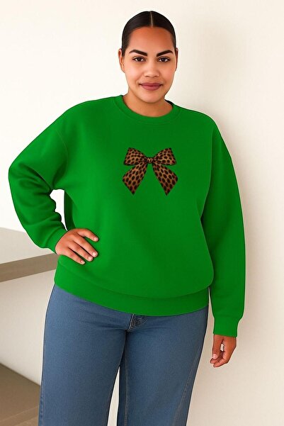 DM DOLCE MORE SWEATSHIRT UNISEX DE MĂRIME MARE IMPRIMAT CU PANGĂ DE BUMBAC CU...