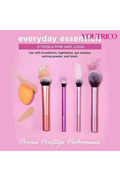 Youtrico مجموعة فرش المكياج الأساسية اليومية Rt-1786