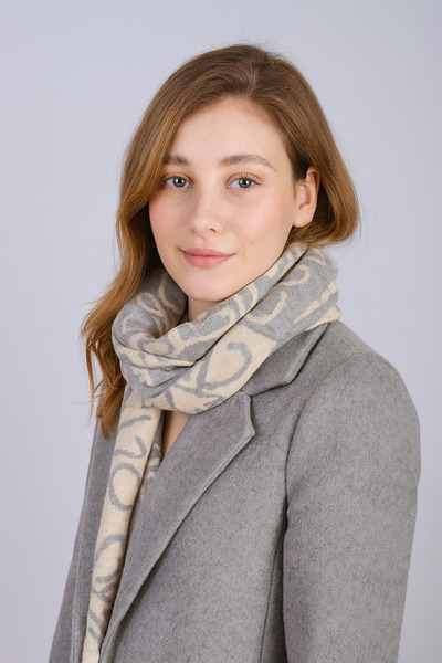 Sebir Moda Трикотажний шарф з візерунком