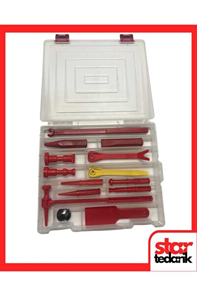 STAR PDR Boyasız Göçük Düzeltme Plastik Çekiç Ve Uç Takımı Seti 14 Parça