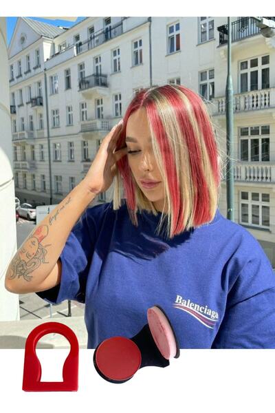 TAKIŞTIR طباشير للشعر باللون الأحمر