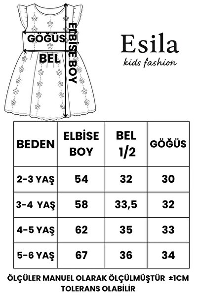 ESİLA KİDS Rochie pentru fete Rochie fără mâneci din tul de culoare albă Rochie elegantă de vară cu detaliu cu volane 2-7 ani