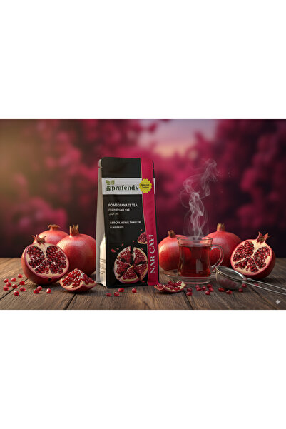 prafendy Nar Çayı - Doğal Nar Parçacıklı Yenilebilir Meyve Çayı 250 gr