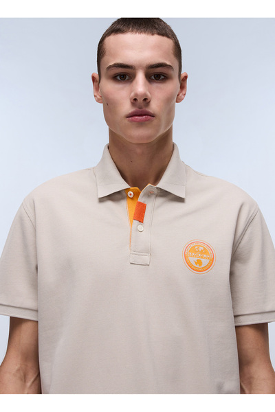 Napapijri NP0A4ID3N1P1-E-CLANIS SS Gri Relaxed Erkek T-Shirt