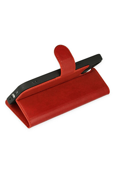 cepmoda Xiaomi'Mi 15t Pro' Case with Cover | Tp Pu Leather Full Protection with Wallet and Stand and Card Holder - Red