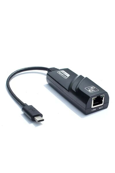 evotech Type-C Ethernet Converter Gigabit USB 3.0 10/100/1000 Supported