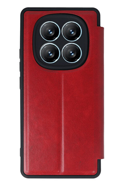 NewFace Zeroshop Xiaomi Redmi Note 14 Pro 4g Case Flip Cover - Red