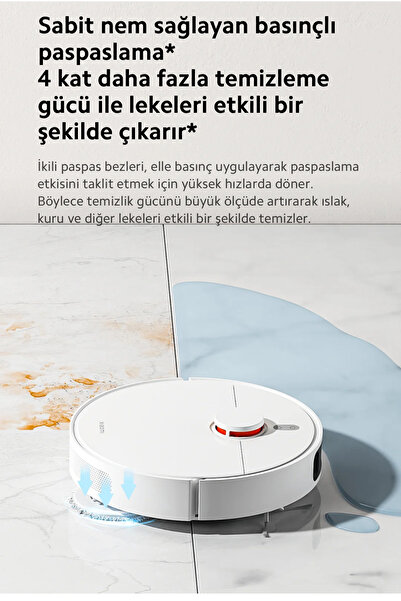 Xiaomi Lazer Lds Lidar Tarama Engel Sensörlü Çift Katmanlı Kompozit Paspas Mi...