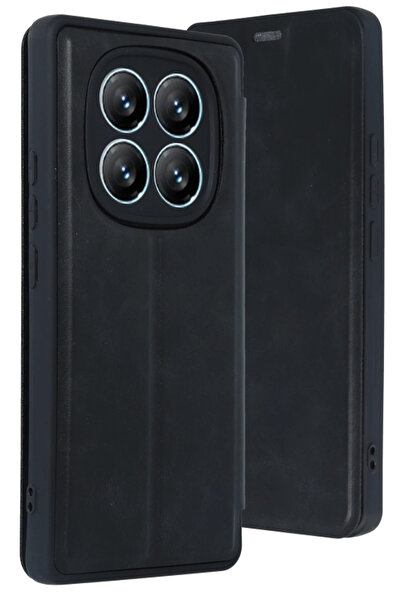 NewFace جراب قلاب لهاتف شاومي ريدمي نوت 14 برو 4G من زيروشوب - أسود