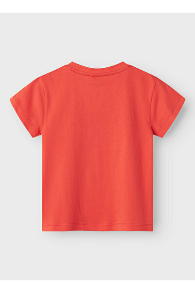 name ıt Αγορικό μπλουζάκι με στάμπα σομόν 13241295