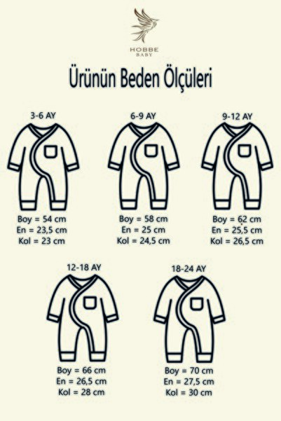 hobbebaby Teddy Bear Embroidered 3 - 24 Months Baby & Kids Cotton Jumpsuit Unisex