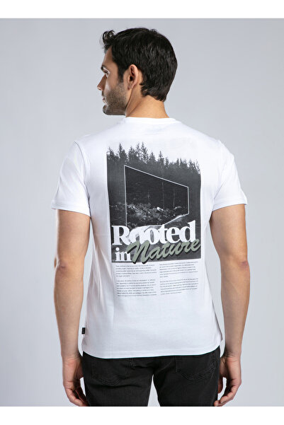 Lee Cooper Round Neck White Men's T-Shirt 252 Lcm 242057 Santino White