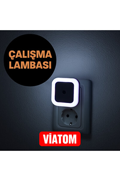 ViATOM Priz ve Şarj Özellikli LED Gece Lambası