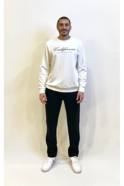 Superlife Men's Crew Neck Comfortable Fit 3 Thread Thick California Printed Sweatshirt spr24sw28