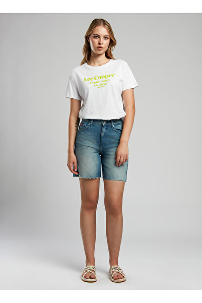 Lee Cooper Standart Bel Standart Women's Denim Shorts 252 Lcf 121029 Bund 1 Denim