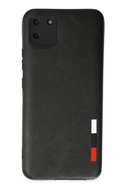 NewFace حافظة MSA-SHOP لهاتف Realme C11 مصنوعة من الجلد والسيليكون - أسود