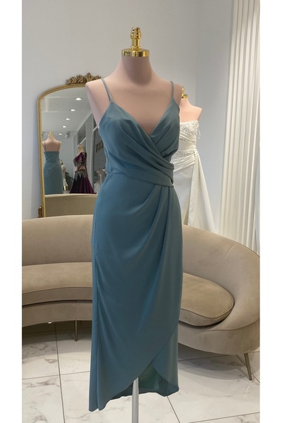 Mergen UZUN SU YEŞİLİ ABİYE ELBİSE