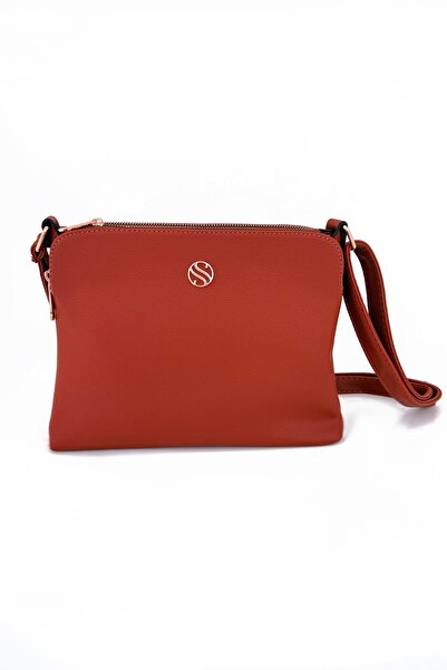 CCWAY AYAKKABI Γυναικεία τσάντα ώμου από συνθετικό δέρμα με ρυθμιζόμενο σταυρ...