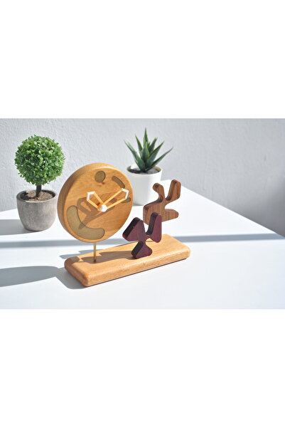 wart dizayn Modern ahşap masa üstü saati