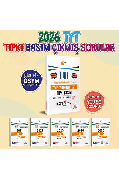 Kurul Yayıncılık 2026 Tyt Son 5 Yıl Çıkmış Sorular Tıpkı Basım Fasikülleri Video Çözümlü
