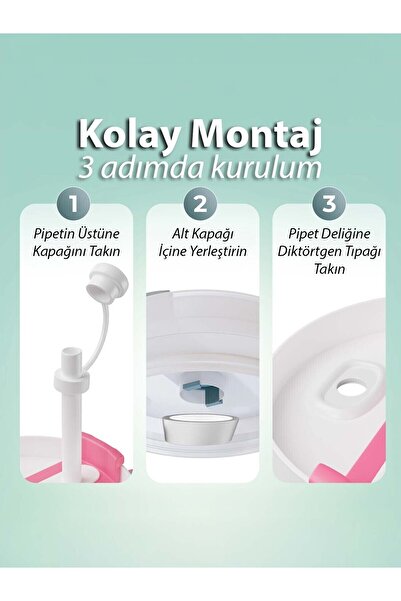 Stanley Quencher 1,18 Pipetli Termos Uyumlu 1 Set 3 Parça Gri Sızdırmaz Set Aksesuar
