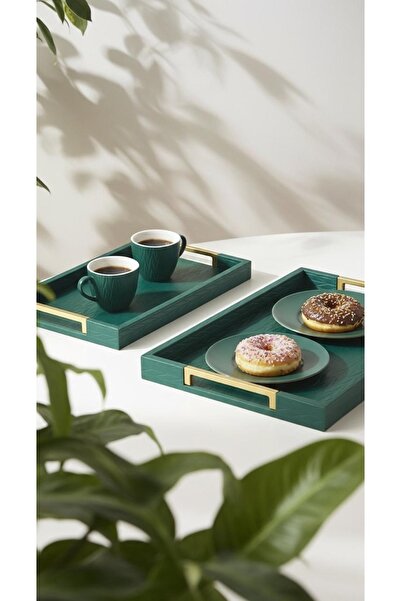 Generic Luxury Design Multi-Purpose Tray Set - Small 41 x 31 cm / Large 45 x 35 cm