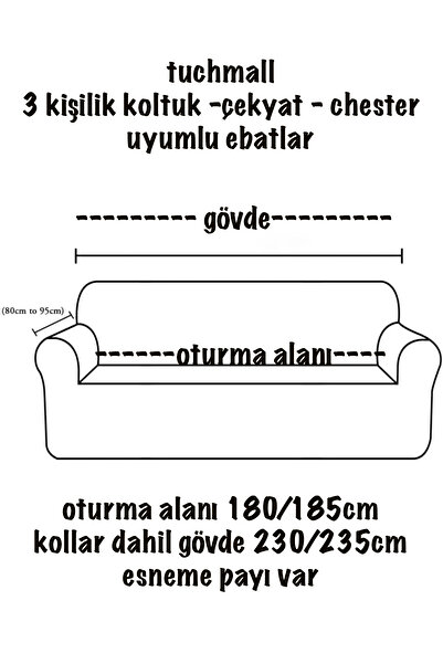 Bright Home Kadife 3 Kişilik Koltuk Örtüsü Lastikli Kanepe Örtüsü | Lastikli Koltuk Örtüsü | Koltuk Kılıfı
