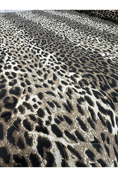 Shopyteks Single Quilted Multi-Purpose Cover 160X240 | Pillow Case |   Dowry Set |   Dowry Team |   Leopard