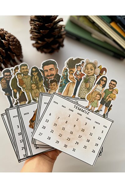 OEM Roekraft Kişiye özel tasarım takvim , Masaüstü takvim , 2026 Yeni yıl , Karikatür Takvim