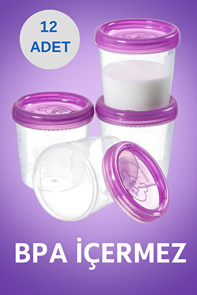 Vivart Tıght Anne Sütü Saklama Kapları ve Kapakları