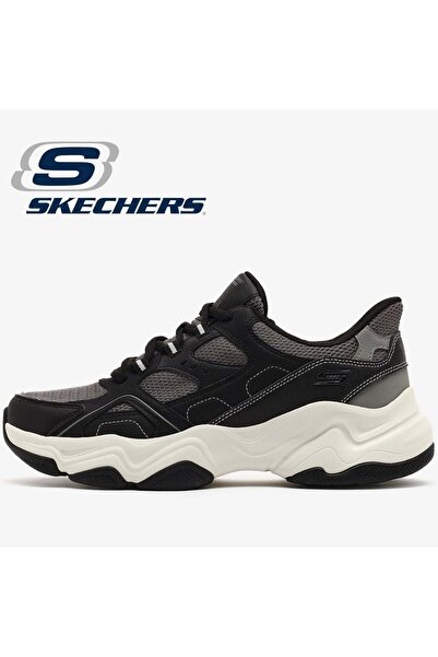 SKECHERS بوبس دييغو - فاست لوك 118331 حذاء رياضي رجالي أسود-أبيض