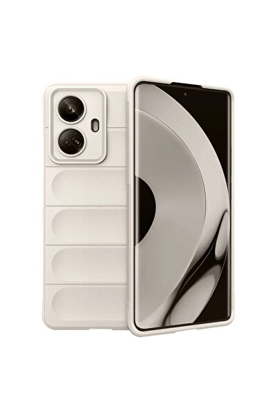 NewFace حافظة سيليكون أوبتيموم (120541) لهاتف ريلمي 10 برو 5G - كريمي