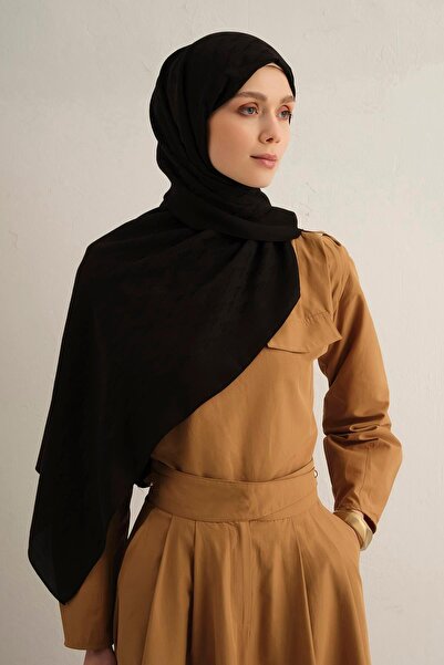 Armine Σάλι Pamora - Μονόγραμμα με σχέδιο 3 - Μαύρο 01