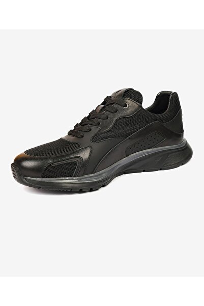 Greyder Erkek Siyah Hakiki Deri Spor Ayakkabı 4K1UA17951