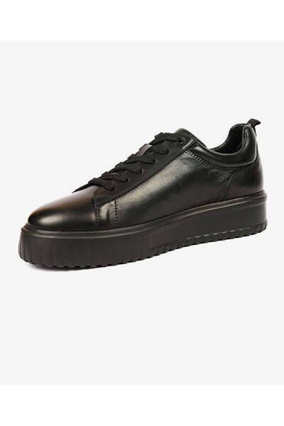 Greyder Erkek Siyah Hakiki Deri Sneaker Ayakkabı 4K1SA17850