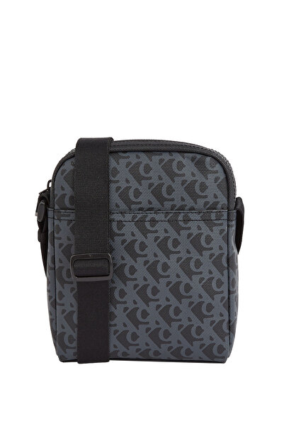 Calvin Klein Siyah Erkek Postacı Çantası MATTE AOP REPORTER 18