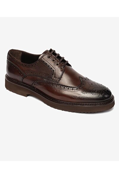 Greyder 64624 MR Deri Oxford Klasik Erkek Ayakkabı KAHVERENGİ