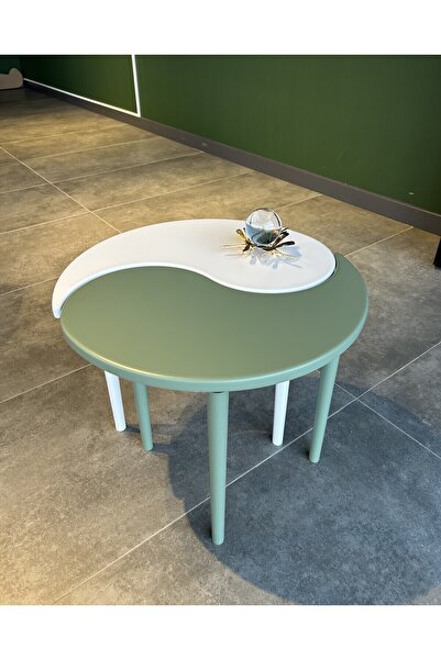 Harmonia Studio Harmony Orta Sehpa Yan Sehpa Zigon Sehpa Modern Tasarım Yeşil...