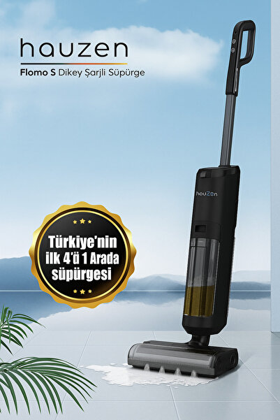 Hauzen Flomo-S Dikey Şarjlı Süpürge – 4’ü 1 Arada Temizlik Robotu