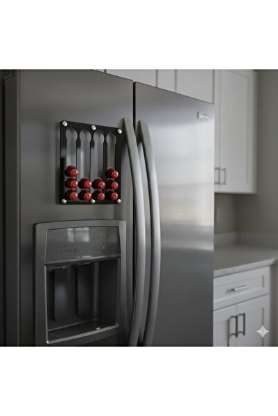 TREND Black Nespresso & Jacobs Compatible Capsule Coffee Stand (WITH MAGNET, 20 CAPSULES CAPACITY)