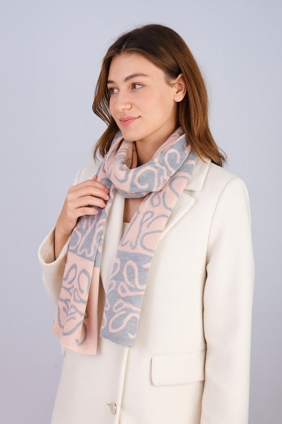 Sebir Moda Трикотажний шарф з візерунком