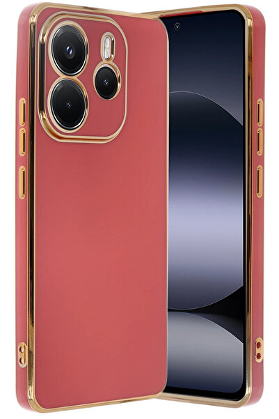 NewFace Sptrns Xiaomi Redmi Note 14 4g Case Volet Silicone (95345) - Red