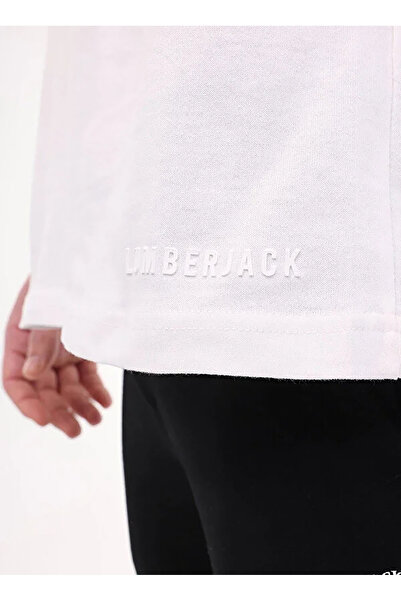 lumberjack Ανδρικό κοντομάνικο μπλουζάκι Mb Ros 11hs113 5fx Off White