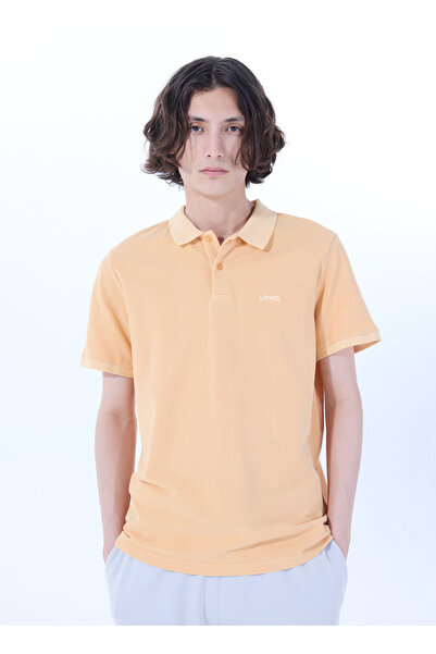 Jeep Düz Somon Erkek Polo T-Shirt J4SM-TST7232