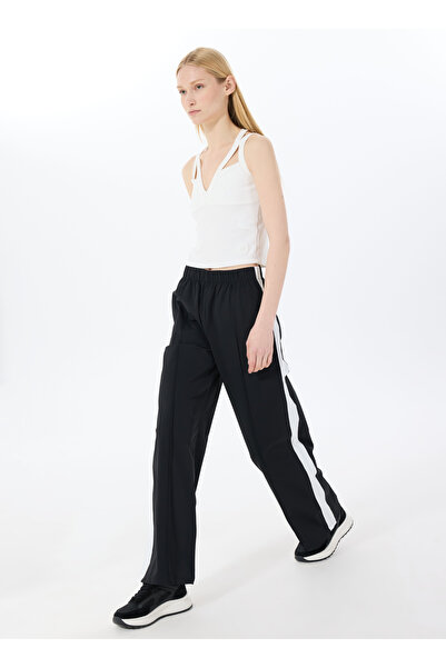 Discovery Expedition D5SL-EA3547 Siyah Relaxed Düz Kadın Eşofman Altı