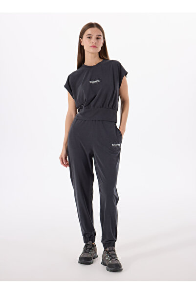 Discovery Expedition D5SL-EA3510 Antrasit Relaxed Düz Kadın Eşofman Altı